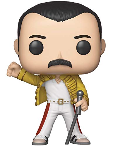 Freddie Mercury Queen - Wembley 1986 Pop! Figura de Vinilo (Incluye Funda Protectora Compatible con Pop Box) unko Rocks