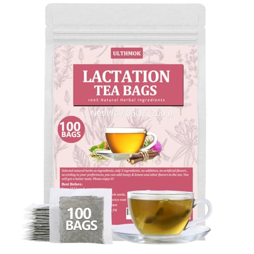 Premium 100 Lactation Support Tea Bags, for Mothers Nursing Milk