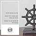 Danya B. ZI08303 Nautical/Coastal Home Decor - 2-Piece Metal Bookend Set with Anchor and Captain's Wheel