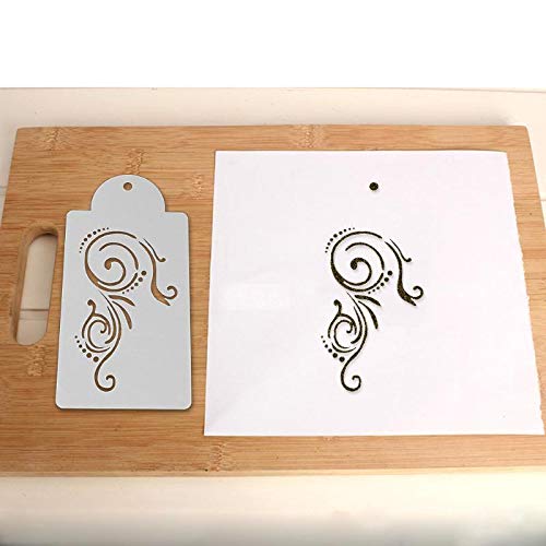 5pcs/Lot Fondant Cake Stencil Grade Plastic Cookie Mould Cake Decoration Baking Tools