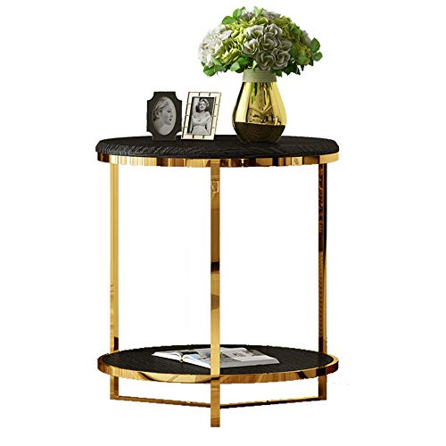 Ssrs Coffee Table Living Room Round 2 Layer Sofa Side Table Stainless