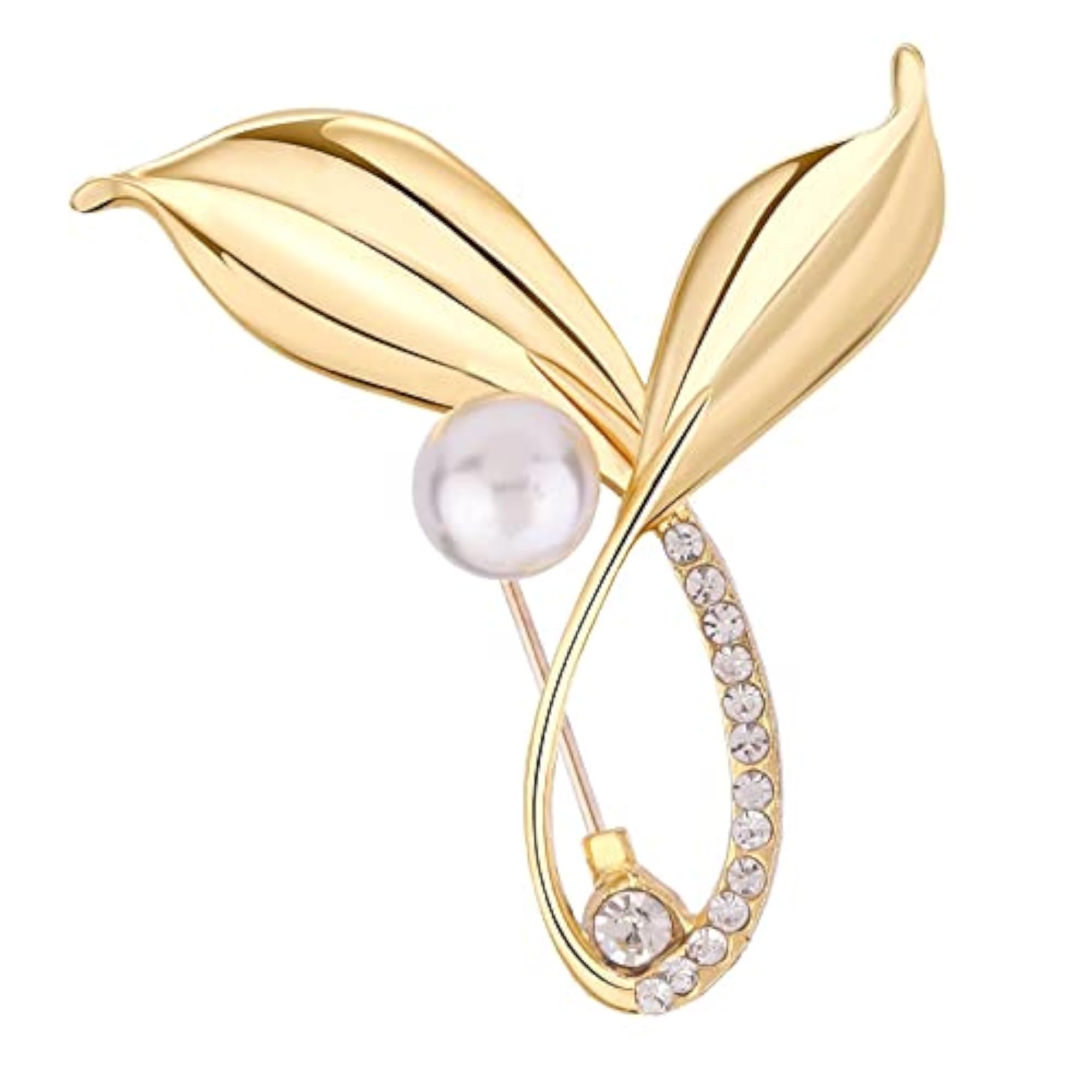 Elegant Lightweight Collar Pin Lapel Brooch for Women, Versatile Accessory