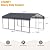 EBE 12 x 20 FT Metal Carport, Outdoor Heavy Duty Carports with Galvanized Steel Roof and Enhanced Base, Multi-Use Carport Canopy, Garage Car Shelter Shade for Car, SUV, Truck, and Boats