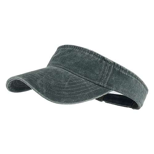 Image of HH HOFNEN Sports Sun Visor Hats Cotton Twill Ball Adjustable Sun Caps for Men Women