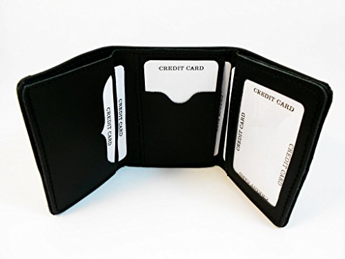 Mens Handcrafted Leather Trifold Wallet Christian Cross4