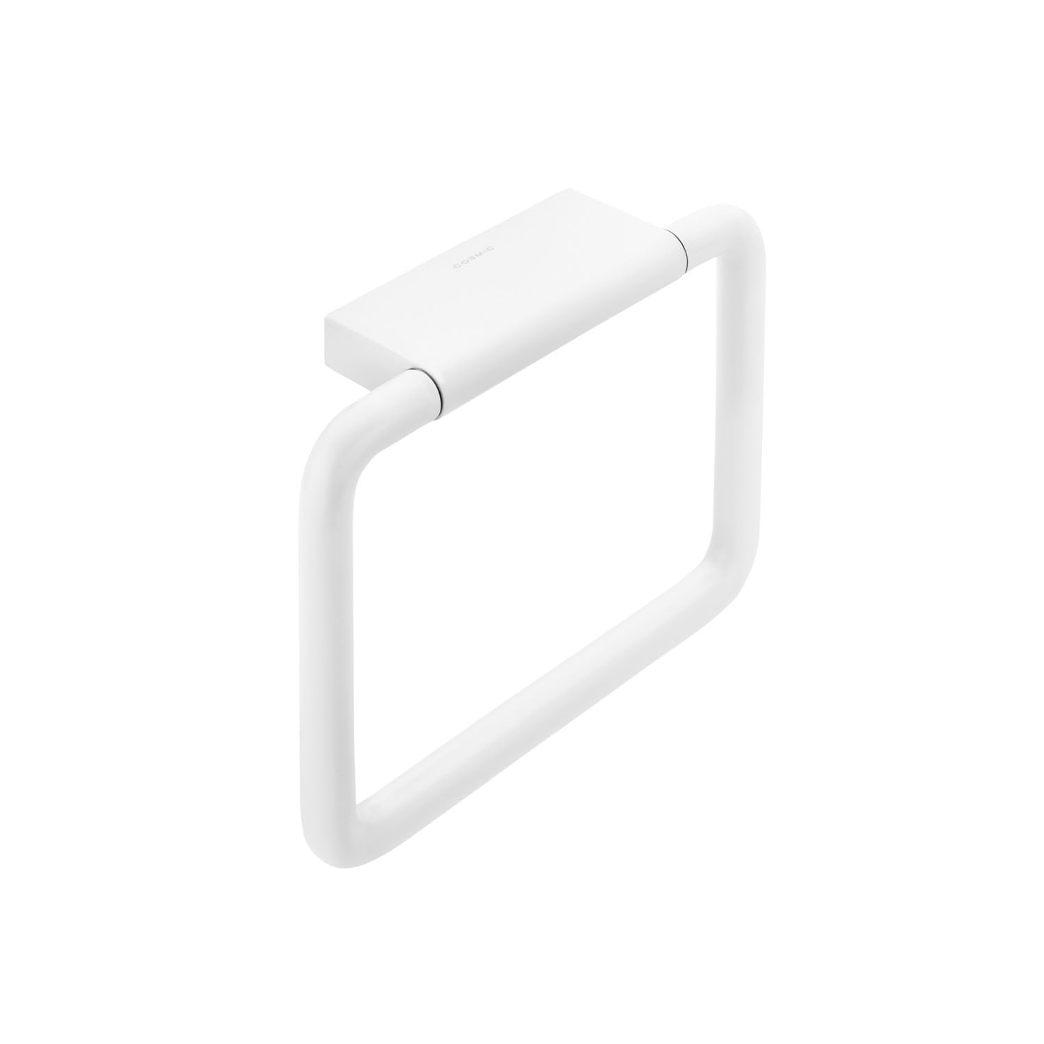 Toallero aro 20 cm Cosmic Black & White Blanco Mate