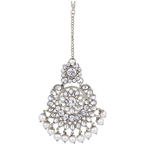 Image of Peora Ethnic Traditional Kundan Bridal Jewelry Set Gift for Women
