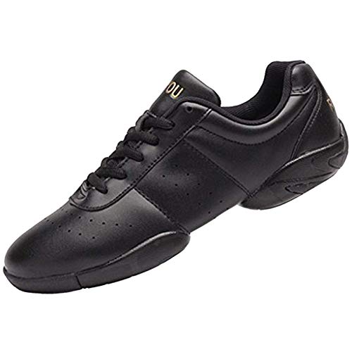 PPXID - PPXID Femmes Légères Mode Chaussures de Danse Gymnastique Baskets Cheerleading Chaussures de Jazz Yoga pour Hommes -Noir(B) 40