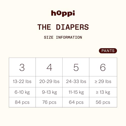 Image of Hoppi Pure Active Baby Diaper Pants, Size 4, 76 Count, 2T-3T | Feather-Soft Diaper Pants with 360 Waistband, Quick-Absorb Core, 14-Hour Protection for Active Play, Naps and Daycare