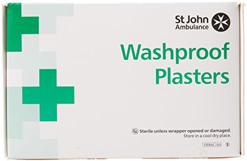 St John Ambulance 7.5x2.5cm Wash Proof Plasters - Pack of 100