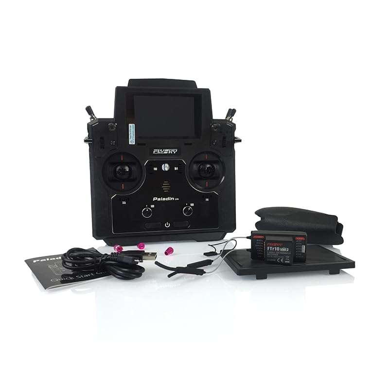 Flysky - Sistema de radio transmisor Paladin PL18 Lite de 10 canales, receptor FTr10 RC, barco, coche, adulto