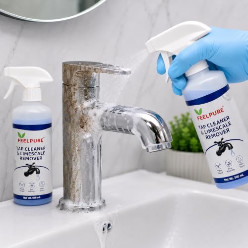 Image of Tap-Shower & Limescale Remover -500 ml | Descaler Liquid | Instantly Removes Stains | Cleans in 60 seconds | Non-Toxic | Shine like New | Suitable for Bathroom, Taps, Showers,Tiles, Mirrors