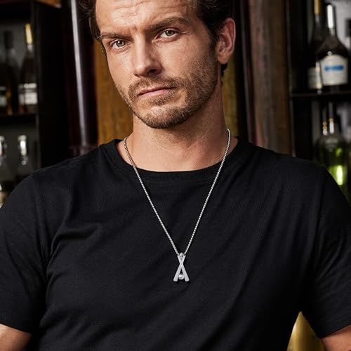 Baseball Necklace 925 Sterling Silver Baseball Necklaces for Men Baseball Bat Chain Baseball Jewelry For Men3