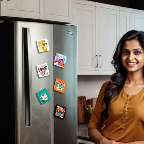 Image of Sehaz Artworks Fridge Magnets Refrigerator Stylish | Fridge Magnets Set | Fridge Stickers Refrigerator | Refrigerator Sticker | Fridge Decoration Items-FM-6-002