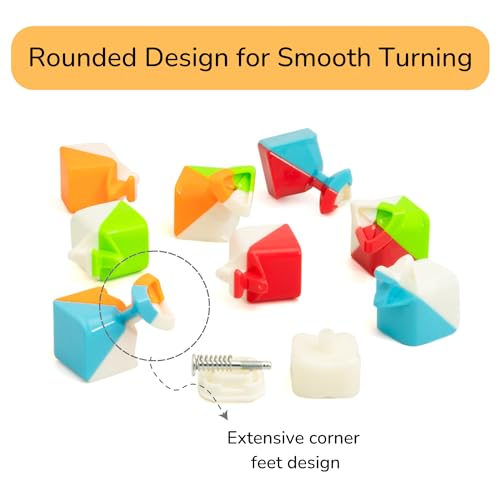 Cubelelo Drift Warrior 3x3 Stickerless Cube | Beginner Speedcube for Kids & Adults | Magic Speedy Stress Buster Brainstorming Puzzle (Multicolor) | Durable and Smooth Cube with Anti-Pop Design (Image - 5)