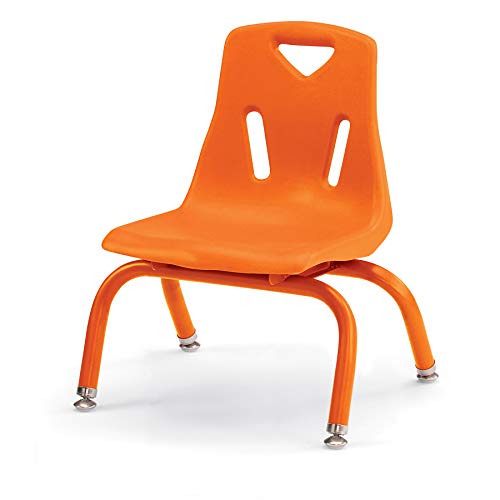 Image of Berries Jonti-Craft 8118JC1114 Stacking Chair with Powder-Coated Legs, 8 inch Height, Orange