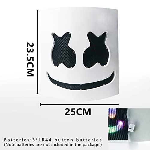 Halloween Dj Mask,Halloween Party Cosplay Mask,Led Flashing Dj Music Festival Masks,Thanksgiving Christmas Halloween Party Full Head Masks Helmet For Men Women Kids #TOP2