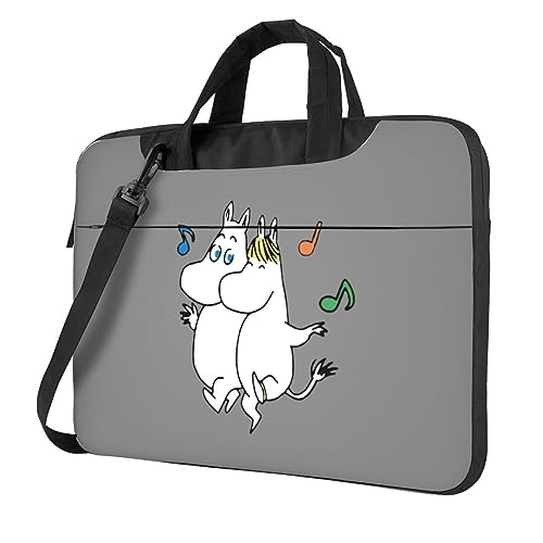 ムーミン リトルミイ 360°保護ノートパソコンケース 13インチ 耐衝撃PCケース ラップトップスリーブカバー 手提げカバン インナーPCバッグ Macbook Pro Air 撥水加工 取っ手付き 持ち歩き メンズ レディース サーフェスラップトップ