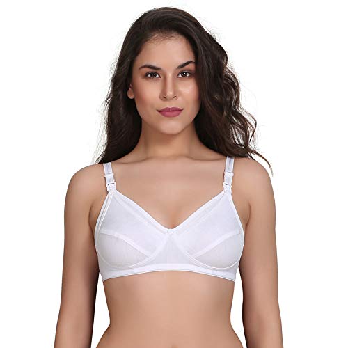 Image of Women's Cotton And Hosiery Non-Padded Wire Free Maternity Bra