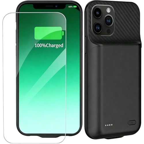 MIGAFEI Battery Case for iPhone 12/12Pro Improved 10000 mAh Ultra Thin Portable Protective Smart Charging Case