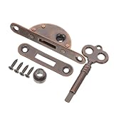 Cerraduras de tocador con llave: hechas de material de hierro, esta cerradura está diseñada para resistir la prueba del tiempo y brindar un uso duradero, cerradura de estilo chino