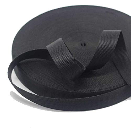 50mm X 10 Meters Black Nylon Webbing Ribbon Tape Trimming Strap Sewing Fabrics DIY Making