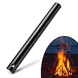 1 paquete de varilla de ferrocerio de acero, 1/2 x 5 pulgadas, arrancador de fuego de camping, supervivencia, palo de pedernal para pulsera de paracaídas, llavero, cordón, camping, senderismo