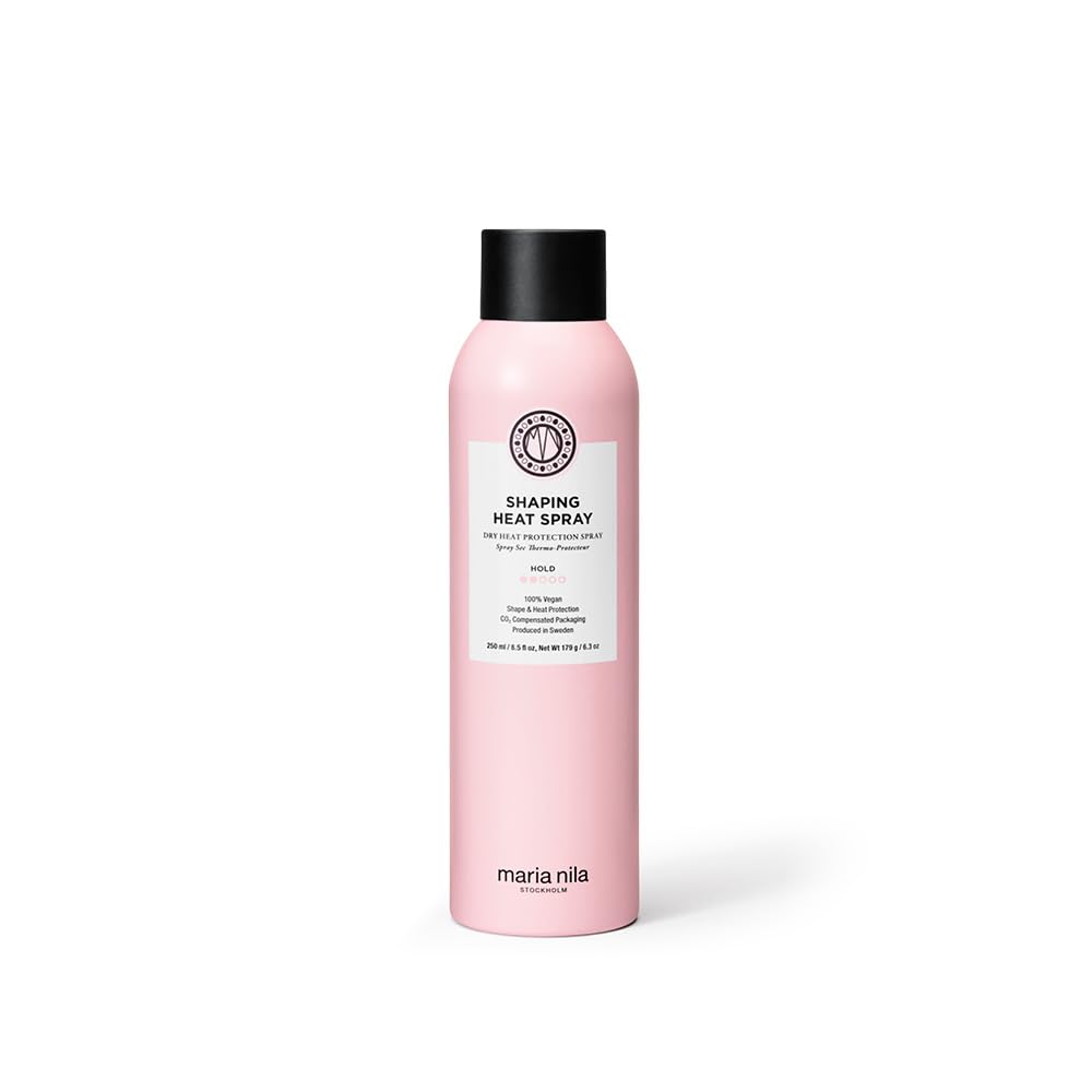 Maria Nila, Shaping Heat Spray 250 ml, Hold 2/5, Protects Hair when Using Heating Tools & Provides Hold, 100% Vegan & Sulfate/Paraben free