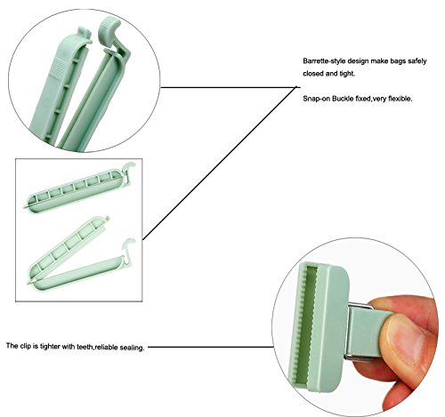 Wenosda 24Pcs Pinces d'étanchéité Clip Food Bag