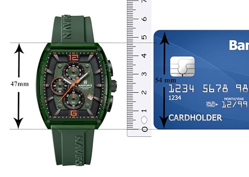 Image of NAVIFORCE NF6101 Multifunctional Chronograph dial with Silicon Strap Analog Watch