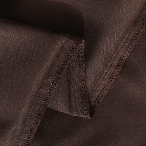 Image of NTBAY Twin Duvet Cover Set, 1 Duvet Cover and 1 Pillow Sham, Soft Brushed Microfiber Comforter Cover for Kids with Zipper Closure, Dark Brown