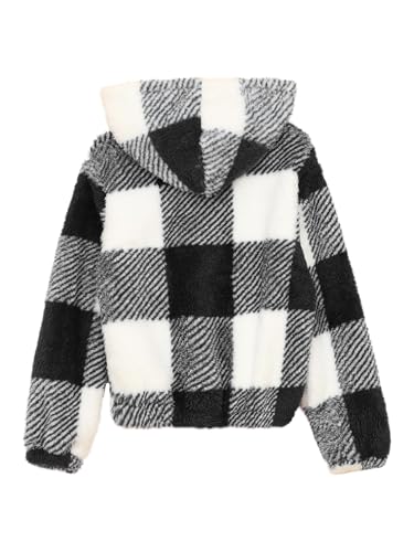 iiniim Unisex Kids Hoodie Pullover Fleece Hooded Sweatshirt Fashion Casual Plaid Hoodie Outerwear2