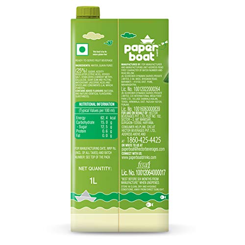 Image of Paper Boat Coconut Water, 200ml (Pack of 6) + Paper Boat Guava, 2 x 1 L