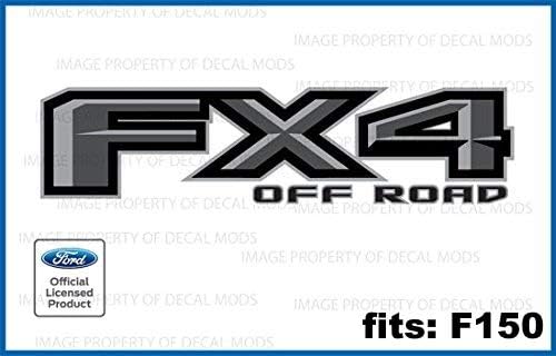 Miniatura 2 de Decal Mods FX4 - Calcomanías todoterreno para Ford F150 (2015-2020), color gris, FPPG (juego de 2) | FH5A1