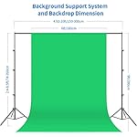 NEEWER Photography Lighting kit with Backdrops, 8.5x10ft Backdrop Stands, UL Certified 5700K 800W Equivalent 24W LED Umbrella Softbox Continuous Lighting, Photo Studio Equipment for Photo Video Shoot - Image 2