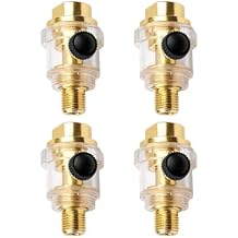 Mini in-Line Oiler Lubricator Oiler Lubricator 1/4" in Lines Air Tool Oil Lubricator Oiler Compressors Pipe Automatic Effective Maintenance