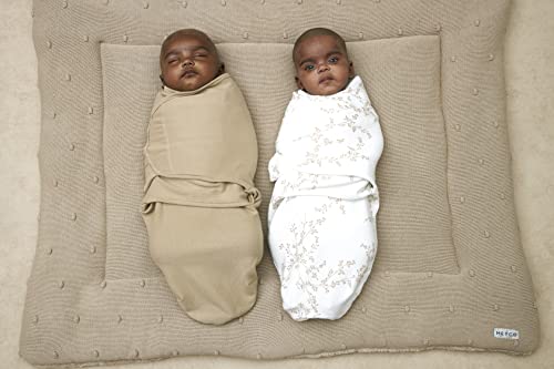 Meyco Baby Branches, equipamento inicial para recém-nascidos (saco para bebés de 0 a 3 meses, macio para dormir, respirável e absorve a humidade, ajuda a dormir), areia