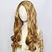 HUNIGIR Blonde Wig M3gan Wig Girls Long Wavy Honey Blonde Cosplay Princess Hair Women Heat Resistant Synthetic Hair for Halloween Costume