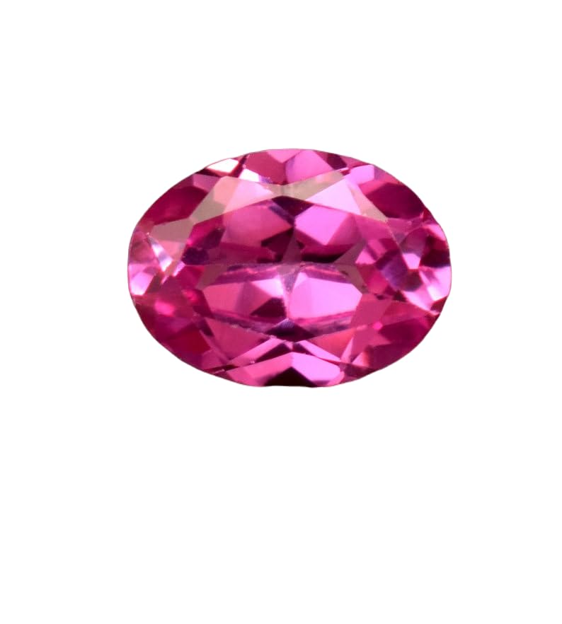 Saphir rose naturel ovale 7x5x3mm à facettes pour créer votre bague DIY