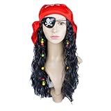 [Boono] 海賊 コスプレ パイレーツ 海賊王女 王 ハロウィン コスプレ 衣装 仮装 メンズ (かつらセット)