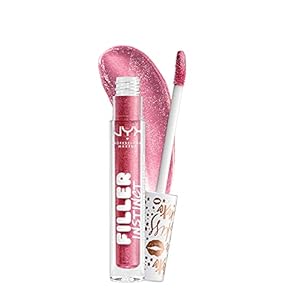NYX PROFESSIONAL MAKEUP Filler Instinct Plumping Lip Polish, Lip Plumper Gloss – Major Mouthage (Plum Rose Gold)