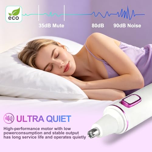 Nose Hair Trimmer for Women,USB Rechargeable Ear and Nose Trimmer,2026 Professiona 2 in 1 Painless Eyebrow & Facial Hair Trimmer Remover,IPX7 Waterproof - image 6