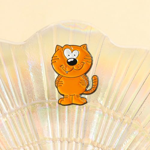 Image of Cute Enamel Pins Cartoon Lapel Pin Brooch Badge for Backpack Jackets Funny Tiger Pins for Gift Anime Enamel Pin for Clothing Hat Decoration