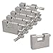95mm Heavy Duty Padlock Lock for Steel Shutters Warehouse Containers 5 Keys 6pk