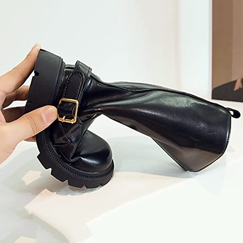 Toddler Winter Shoes Fashion Winter Children Girls Boots Thick Soles Non Slip Solid Color Girls Rains Boots4