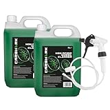 CARSHARK Non-acidic Wheel Cleaner 2 x 5L With Long Hose Trigger, Heavy Duty Formula