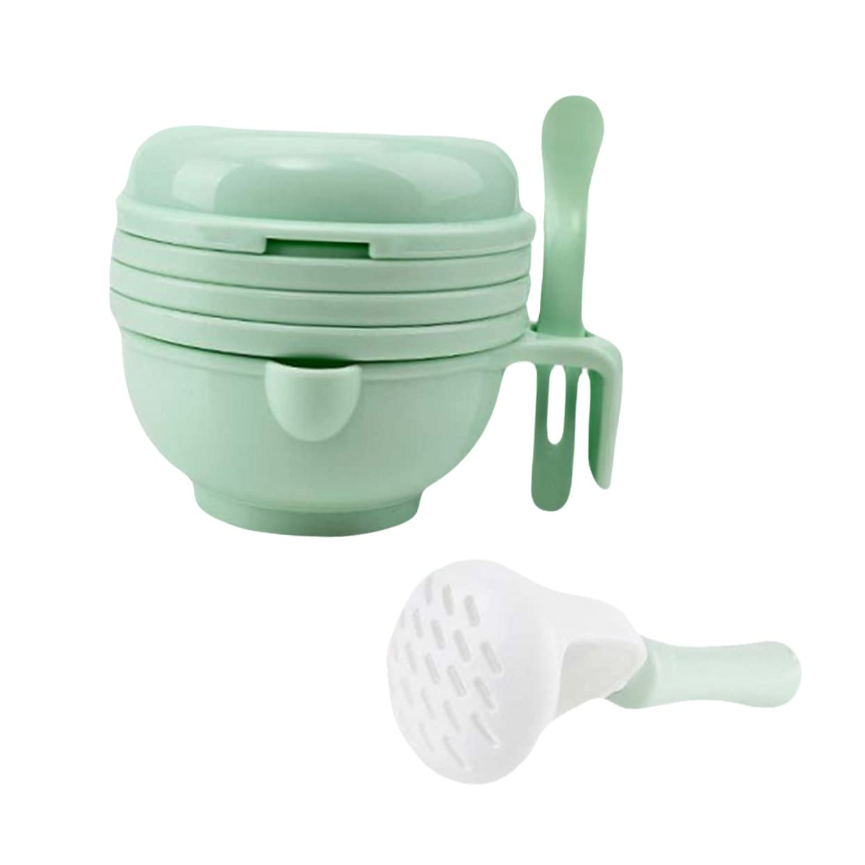 LABRIMP 1 Set Baby Grinding Bowl Baby Food Masher Portable Baby Food Feeder Infant Food Masher Baby Food Bowl Tools for Kids Manual Food Grinding Bowl Baby Bowl Pp Toddler Puree