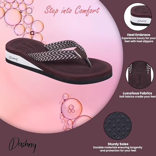 Image of Dashny Women's (1434) |Extra Super Soft Comfortable Slippers |Brown Casual Slides Slippers