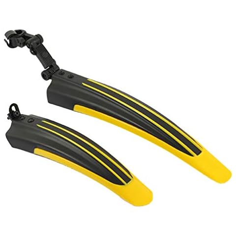 OttoBen Bicycle Mudguards Sets, Kids Colorful Mountain Bike Protect Against Water and Dirt, Front & Rear Splashes Guards for MTB City Bike Cycle 20, 22, 24, 26 Inch with Accessories Yellow Cover