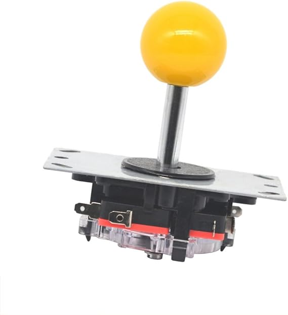 Arcade Joystick - Classic Arcade Joystick | Replacement Parts Joysticks | Game | Joyystick for Arcades Classic Competition | Retro-Arcades-Stick, Schwarz-Rot for P Cs and Devices